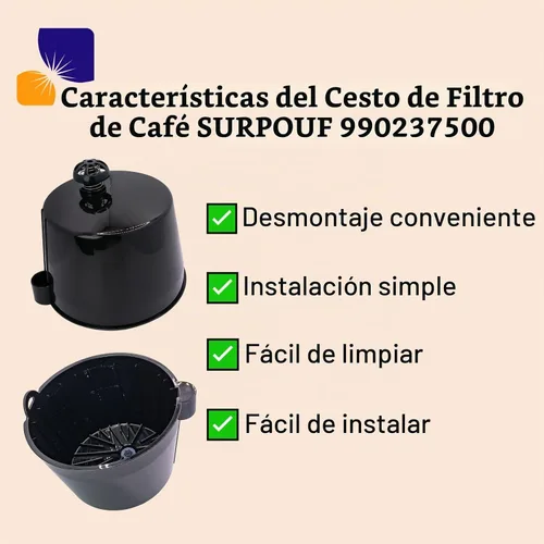 Vista 5 de 990237500 Cesta de filtro de café para Hamilton Beach FLEXBREW 49950 49954 49947 49966 49976