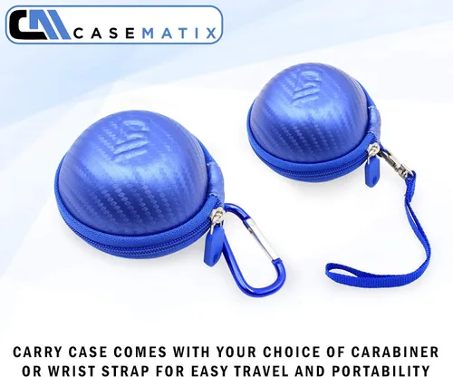 Vista 7 de CASEMATIX Funda de transporte azul compatible con cámara Tamagotchi Pix Interactive Virtual Pet, incluye solo funda con correa para la muñeca