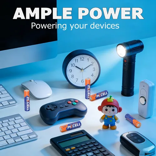 Vista 5 de PKCELL - Paquete de 8 baterías AAA, baterías Triple A, batería alcalina de alto rendimiento de 1.5V para linternas, teclados, relojes, juguetes