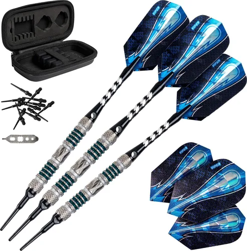 Vista 13 de Viper Astro - Juego de dardos de punta suave de 80% tungsteno con estuche