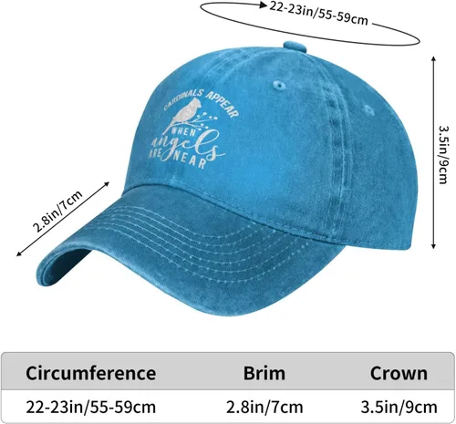 Vista 5 de Christmas Hat Cardinal Appear Whens Angel are Near Hat for Men Baseball Hat Cute Caps