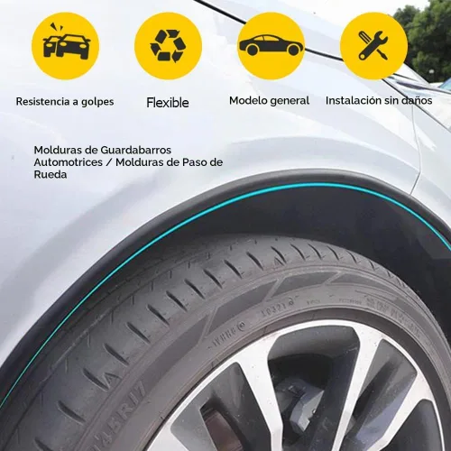 Vista 5 de Kit de moldura de borde de puerta automotriz con cinta, protector de labios en forma de L para guardabarros de automóvil, estribos, conchas