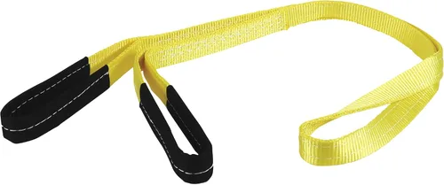 Vista 2 de SmartStraps Eslinga de elevación de correas de nailon de 2 x 4 pies, amarillo (1 unidad) - Capacidad de elevación vertical de 3,200 libras, carga