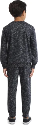 Vista 4 de Hurley Conjunto de 2 piezas unisex para bebé de sudadera suave con cuello redondo Cloud Slub Basic y pantalones deportivos Carbono