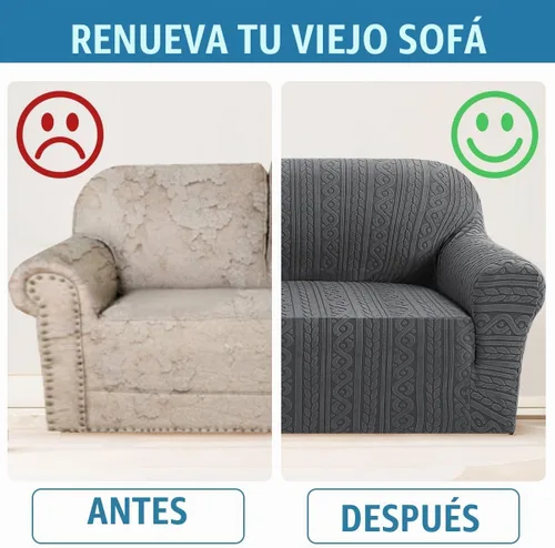 Vista 7 de H.VERSAILTEX - Fundas de silla de 1 pieza, fundas elásticas para sofá lavables, antideslizantes, suaves, para mascotas, fundas para sofá de mejora