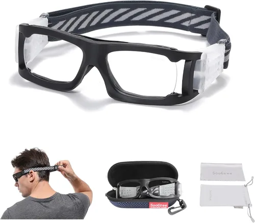 Vista 11 de SooGree Gafas protectoras de baloncesto y fútbol para hombres y mujeres