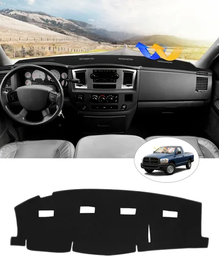 Vista 59 de CARTIST Cubierta negra para salpicadero para Toyota Solara 2004-2008, antideslizante, antirreflejo, protección UV, tapete interior de primera calidad