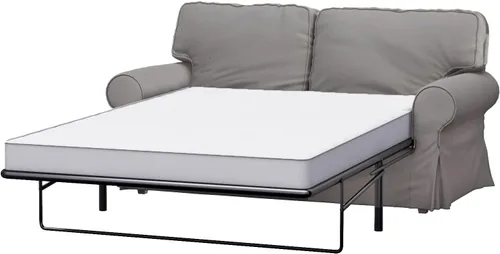 Vista 6 de Funda de repuesto para sofá cama de dos plazas Ektorp de algodón pesado, compatible únicamente con el sofá cama Ektorp de dos plazas de IKEA, una