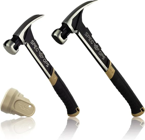 Vista 11 de Spec Ops Tools Martillo de Clavos, 16 oz, Garra Extractora, Cara Lisa, Agarre Absorbe Impactos, 3% Donado a Veteranos