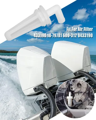 Vista 3 de 1 filtro de combustible 0433190 para motor fueraborda Johnson Evinrude BRP V4 y V6 60 grados 90 100 115 150 175 CV 1991-2006 765553 Reemplazar