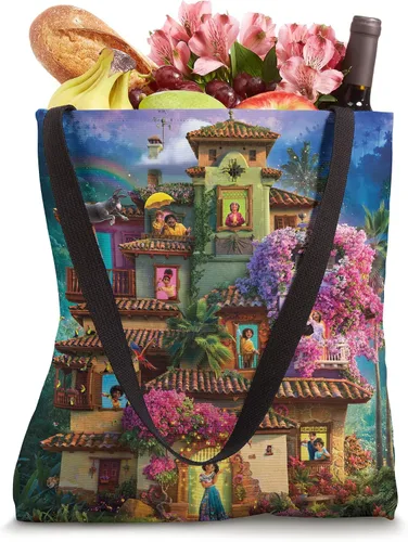 Vista 4 de Disney Encanto Magical Casa Madrigal - Bolsa de mano Blanco 16 pulgadas