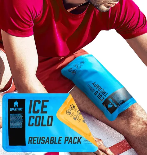 Vista 12 de Sparthos - Bolsas de hielo para lesiones (gel reutilizable en frío caliente)