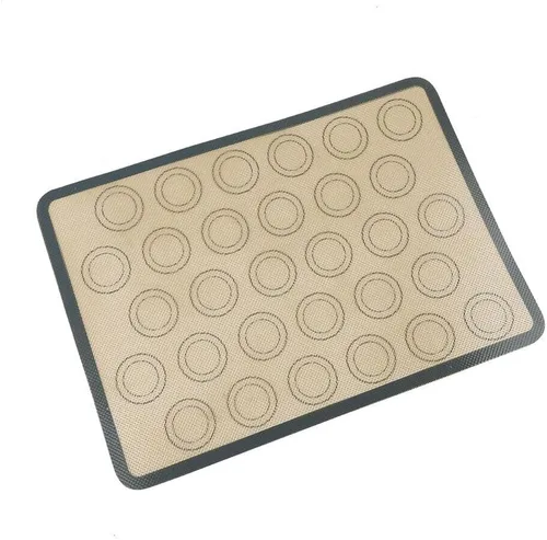 Vista 2 de Tapete de silicona reutilizable para hornear galletas, antiadherente, resistente al calor, forro de silicona para moldes para hornear y enrollar