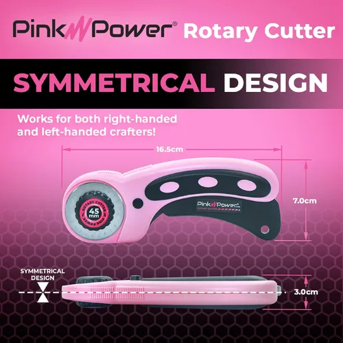 Vista 7 de Pink Power - Tijeras eléctricas de tela para manualidades, costura, cartón, alfombra y scrapbooking - Herramienta de corte de alta resistencia