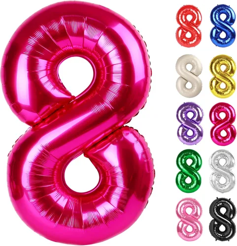 Vista 337 de Globo negro del número 0 de 40 pulgadas – globo número 0, decoraciones