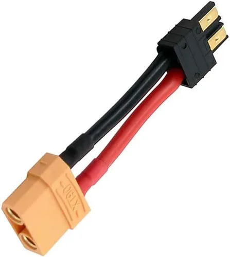 Vista 5 de Adaptador de conector de batería RC LiPo de 2 pares compatible con T/R Plug Batería a XT90 Macho Hembra Conectores ESC Cargador