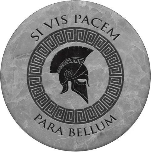 Vista 3 de Spartan - Casco Sparta con grabado de mármol de Stony con agarre y soporte para teléfonos y tabletas