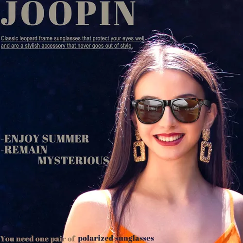 Vista 2 de Joopin Gafas de sol cuadradas polarizadas con protección UV para hombre y mujer