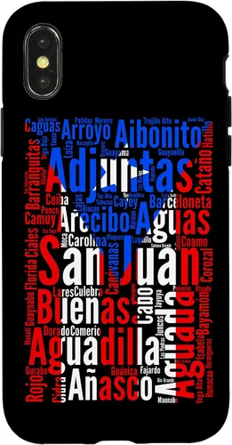 Vista 5 de Funda para iPhone 17, diseño de ciudades puertorriqueñas, bandera de Puerto Rico, Boricua