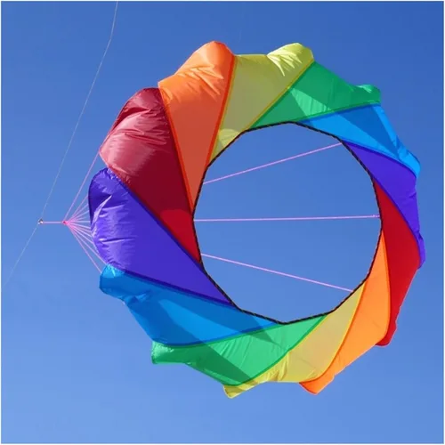 Vista 5 de 6.6 ft serpiente Spinning Windsock anillo línea de cometa lavandería inflable show cometa para festival de cometas mejor 30D Ripstop nailon con bolsa