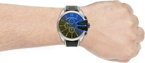 Vista 6 de Diesel Mega Chief - Reloj de cuarzo con cronógrafo de acero inoxidable para hombre