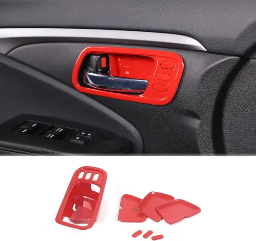 Vista 9 de Cubierta interior de la manija de la puerta para Honda Pilot 2016-2022, 4 piezas de material ABS de material ABS accesorios protectores de marco