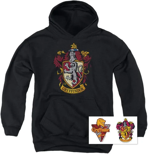 Vista 2 de Popfunk Sudadera clásica con capucha y calcomanías de Harry Potter tallas juveniles
