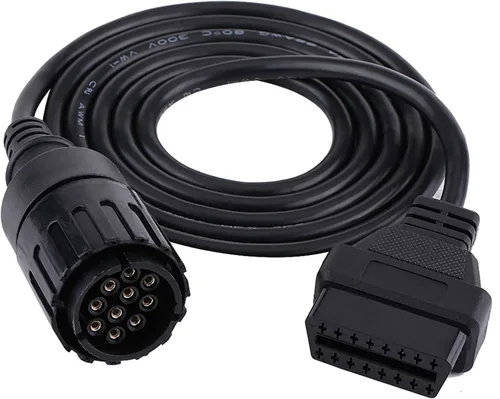 Vista 9 de Estink Adapter, Adapr 10 to 16 Diagnostic Connector Cable, Alfaobd OBD Adapr with Location Throttle Lean Angle Video Recording