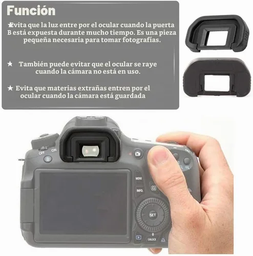 Vista 5 de 90D EB Visor ocular ocular para Canon EOS 90D/80D/70D/60D/50D/40D/20D/5D Mark ⅡI/6D MarkⅡI/6D MarkⅡI/Cámara digital [2 paquetes], repuesto ocular
