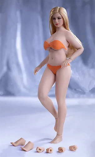 Vista 14 de Figura de acción a escala 1/12, TBLeague T01 T02 T03 T04 T05 cuerpo flexible súper sin costuras femenino de 6 pulgadas, cuerpo de silicona completo