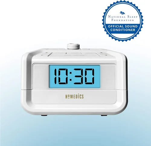 Vista 5 de Radio digital FM con reloj y tiempo de proyección de HoMedics Soundspa