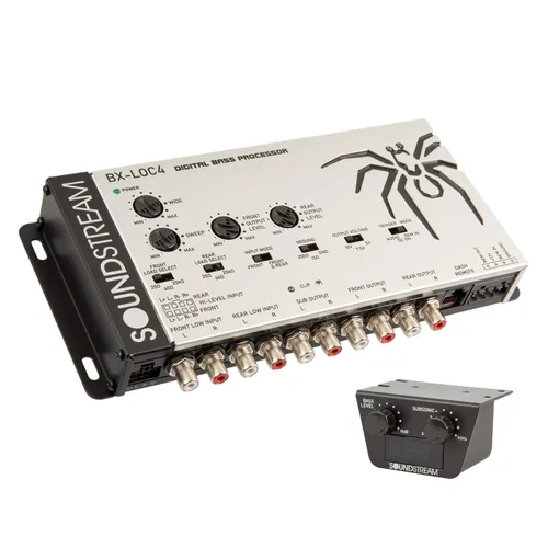 Vista 8 de Soundstream Procesador de graves premium con controlador de línea/convertidor de línea para audio de automóvil, salida de alto voltaje, impulso