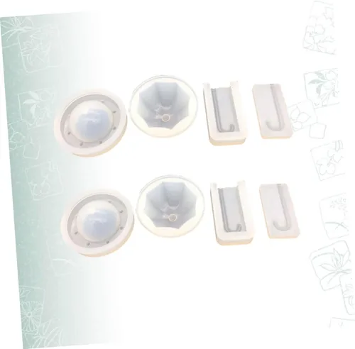 Vista 6 de EXCEART Moldes de silicona para manualidades, moldes epoxi para artesanías flexibles y decoración de escritorio