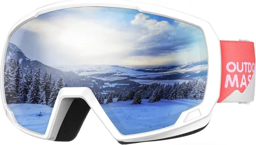 Vista 15 de OutdoorMaster - Lentes de esquí para niños, lentes de snowboard para niños, con protección UV, 100 % esférica, para niños y niñas