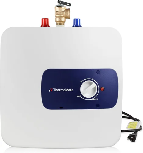Vista 10 de ThermoMate Calentador de agua eléctrico con mini tanque, 1.32 galones, pequeño calentador de agua debajo del fregadero para punto de uso, agua