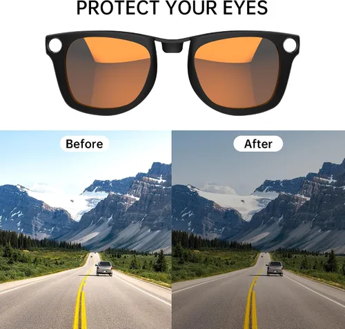 Vista 4 de HiBloks - Clip polarizado para Ray-Ban Meta Wayfarer