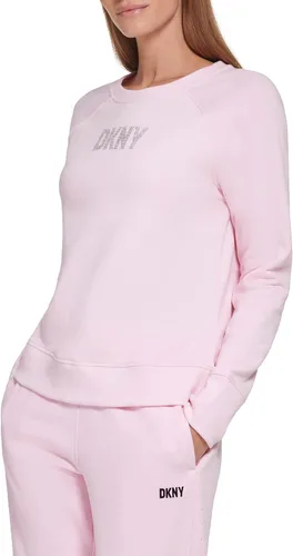 Vista 3 de DKNY Cuello redondo con logotipo de diamantes de imitación
