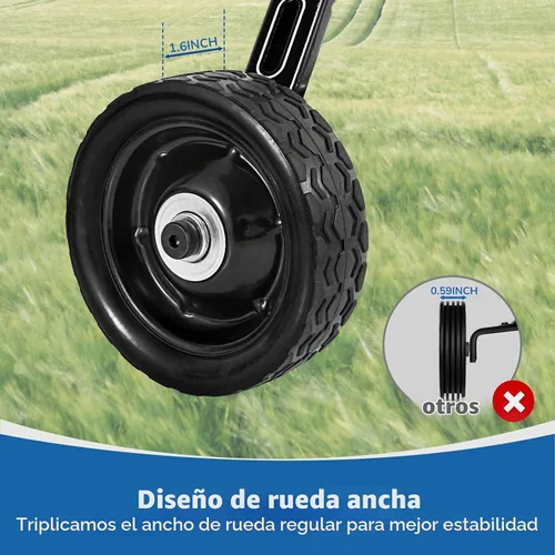 Vista 5 de MOSHAY Rueda de entrenamiento para hacer zoom en bicicleta para bicicletas variables de 16, 18, 20, 22, 24 pulgadas
