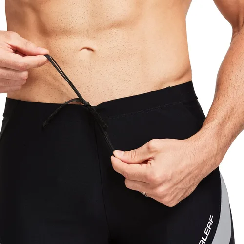 Vista 4 de BALEAF Traje de baño deportivo de pierna cuadrada para hombre