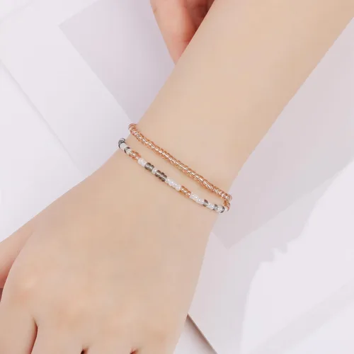 Vista 4 de JoycuFF Pulseras con código morse para mujeres y niñas, joyería para hija, mamá, mejores amigas, regalos inspiradores para niña, alma gemela, día