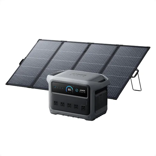Vista 10 de Anker SOLIX C1000 Gen 2 Portable Power Station with 100W Solar Panel