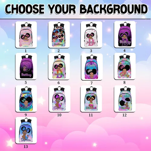 Vista 160 de Texto personalizado Elefante desgaste gafas mochila mochila mochila casual Daypack bolsa para mamá niñas, color86-4, Mochilas Daypack