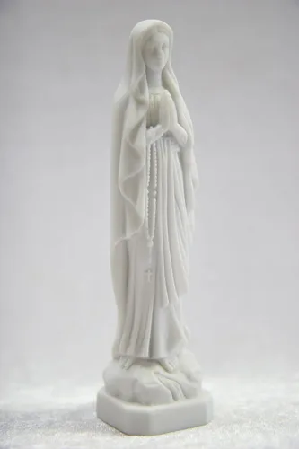 Vista 3 de Vittoria Collection Estatua italiana de Nuestra Señora de Lourdes Virgen María Bendita Madre Estatua de Regalo Italiano Hecho en Italia 6 pulgadas