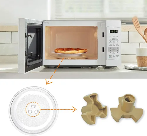 Vista 7 de 2 acopladores de placa giratoria para microondas, piezas de repuesto para horno de microondas, soporte de guía de rodillo, accesorios para plato