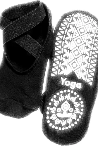 Vista 6 de My Pill Purse Calcetín de yoga antideslizante azul para pilates - Uso en barra fitness Calcetín antideslizante para mujer Parte inferior