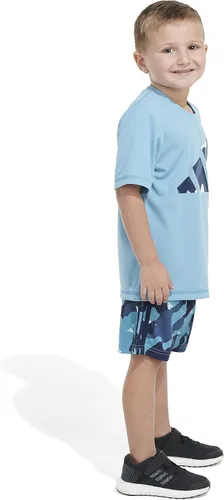 Vista 6 de adidas boys Short Sleeve T-shirt and Poly Shorts 2-piece Set