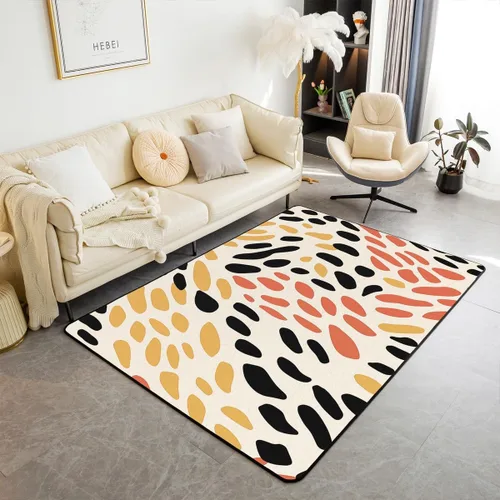 Vista 11 de Erosebridal Alfombra bohemia con estampado de ojos de 3 x 5 pulgadas, alfombra exótica de mariposa azul, estilo bohemio, alfombra decorativa moderna