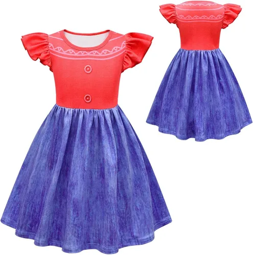 Vista 3 de Vestido de princesa para niñas con dibujos animados de película de panda ropa de juego