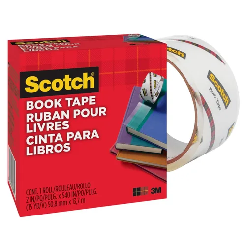 Vista 6 de Cinta para Libros Scotch, 2 pulgadas x 540 pulgadas, Excelente para Reparar, Reforzar, Proteger y Cubrir (845)
