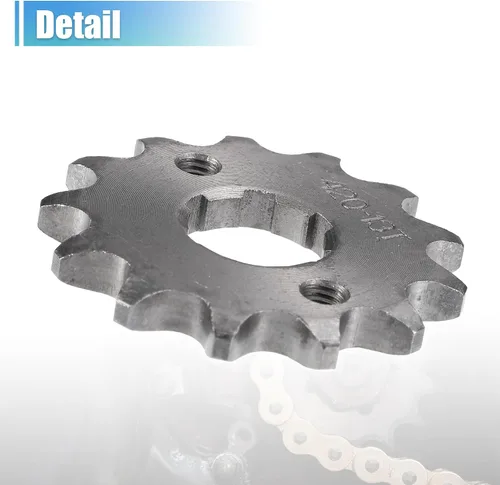 Vista 5 de X AUTOHAUX 1 juego de 420 estilos 13 dientes 0.787 in ID motocicleta piñón delantero motor apto para motocicleta 50cc 70cc 110cc 125cc motocicleta